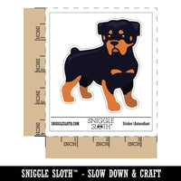 Rottweiler Rottie Standing Dog Waterproof Vinyl Phone Tablet Laptop Water Bottle Sticker Set - 5 Pack