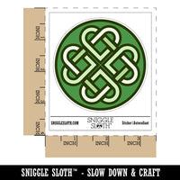 Celtic Shamrock Knot Outline Waterproof Vinyl Phone Tablet Laptop Water Bottle Sticker Set - 5 Pack