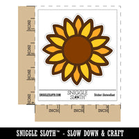 Summer Sunflower Waterproof Vinyl Phone Tablet Laptop Water Bottle Sticker Set - 5 Pack