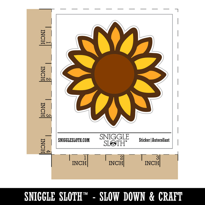 Summer Sunflower Waterproof Vinyl Phone Tablet Laptop Water Bottle Sticker Set - 5 Pack