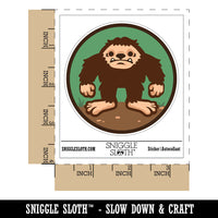 Bigfoot Sasquatch Cryptozoology Waterproof Vinyl Phone Tablet Laptop Water Bottle Sticker Set - 5 Pack