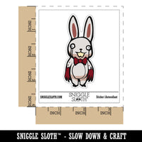 Creepy Spooky Murder Bunny Rabbit Horror Waterproof Vinyl Phone Tablet Laptop Water Bottle Sticker Set - 5 Pack