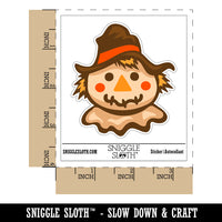 Scarecrow Head Fall Autumn Waterproof Vinyl Phone Tablet Laptop Water Bottle Sticker Set - 5 Pack