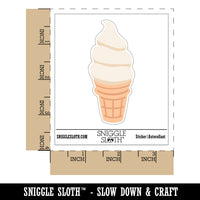 Soft Serve Ice Cream on a Cone Waterproof Vinyl Phone Tablet Laptop Water Bottle Sticker Set - 5 Pack