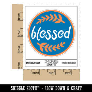 Blessed Wheat Strands Waterproof Vinyl Phone Tablet Laptop Water Bottle Sticker Set - 5 Pack