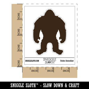 Hairy Bigfoot Sasquatch Standing Silhouette Waterproof Vinyl Phone Tablet Laptop Water Bottle Sticker Set - 5 Pack