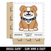 Smiling Bulldog Puppy Waterproof Vinyl Phone Tablet Laptop Water Bottle Sticker Set - 5 Pack