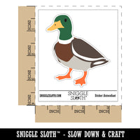 Standing Mallard Duck Waterproof Vinyl Phone Tablet Laptop Water Bottle Sticker Set - 5 Pack