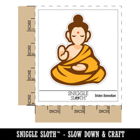 Buddha Siddhartha Gautama Buddhist Buddhism Waterproof Vinyl Phone Tablet Laptop Water Bottle Sticker Set - 5 Pack