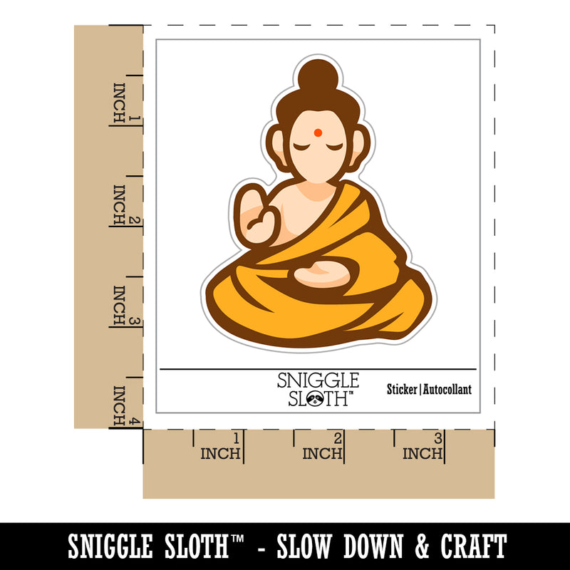 Buddha Siddhartha Gautama Buddhist Buddhism Waterproof Vinyl Phone Tablet Laptop Water Bottle Sticker Set - 5 Pack