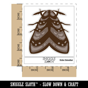 Resting Moth Bug Insect Waterproof Vinyl Phone Tablet Laptop Water Bottle Sticker Set - 5 Pack