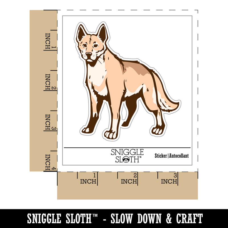 Dingo Australian Wild Dog Waterproof Vinyl Phone Tablet Laptop Water Bottle Sticker Set - 5 Pack