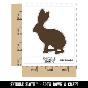 Jack Rabbit Silhouette Waterproof Vinyl Phone Tablet Laptop Water Bottle Sticker Set - 5 Pack