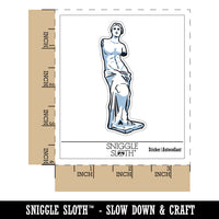 Greek Statue Venus de Milo Waterproof Vinyl Phone Tablet Laptop Water Bottle Sticker Set - 5 Pack