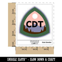 Continental Divide Trail Hiking Triple Crown Waterproof Vinyl Phone Tablet Laptop Water Bottle Sticker Set - 5 Pack