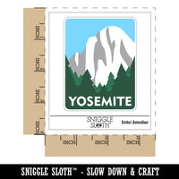 Destination Yosemite National Park Forest Waterproof Vinyl Phone Tablet Laptop Water Bottle Sticker Set - 5 Pack