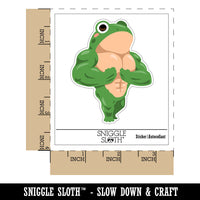 Pocket Frog Buff Muscles Funny Waterproof Vinyl Phone Tablet Laptop Water Bottle Sticker Set - 5 Pack