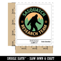 Sasquatch Research Team Bigfoot Cryptid Waterproof Vinyl Phone Tablet Laptop Water Bottle Sticker Set - 5 Pack