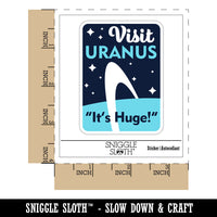Visit Uranus Science Fiction Destination Waterproof Vinyl Phone Tablet Laptop Water Bottle Sticker Set - 5 Pack