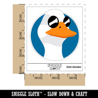 Cool Duck with Sunglasses Waterproof Vinyl Phone Tablet Laptop Water Bottle Sticker Set - 5 Pack