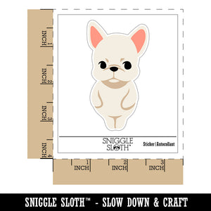 Standing French Bulldog Puppy Frenchie Waterproof Vinyl Phone Tablet Laptop Water Bottle Sticker Set - 5 Pack