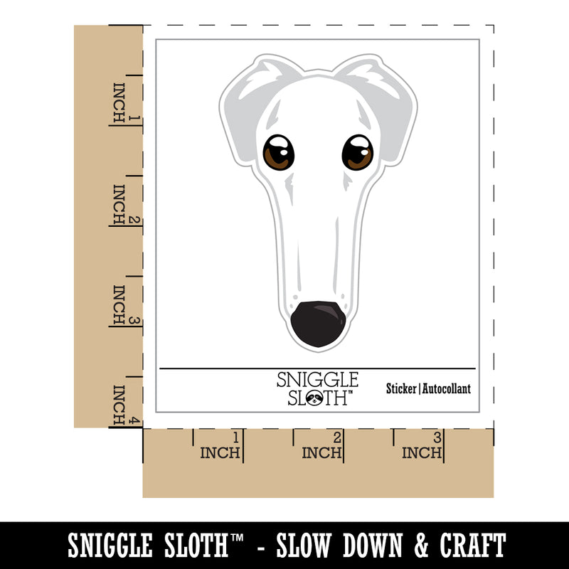 Borzoi Funny Long Nosed Dog Waterproof Vinyl Phone Tablet Laptop Water Bottle Sticker Set - 5 Pack