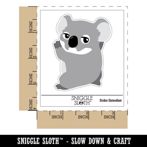 Clingy Koala Baby Waterproof Vinyl Phone Tablet Laptop Water Bottle Sticker Set - 5 Pack