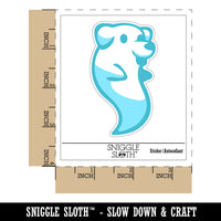 Ghost of Cute Dog Puppy Waterproof Vinyl Phone Tablet Laptop Water Bottle Sticker Set - 5 Pack