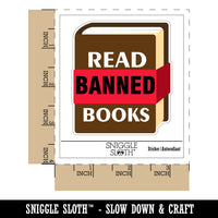 Read Banned Books Waterproof Vinyl Phone Tablet Laptop Water Bottle Sticker Set - 5 Pack