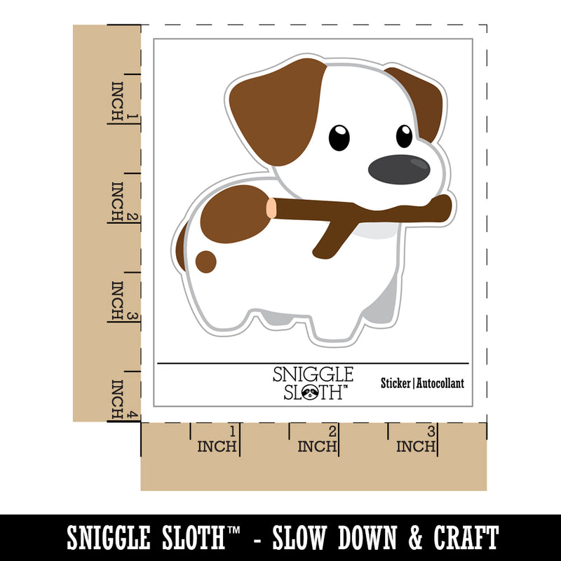 Stick Jack Russell Terrier Dog Puppy Waterproof Vinyl Phone Tablet Laptop Water Bottle Sticker Set - 5 Pack