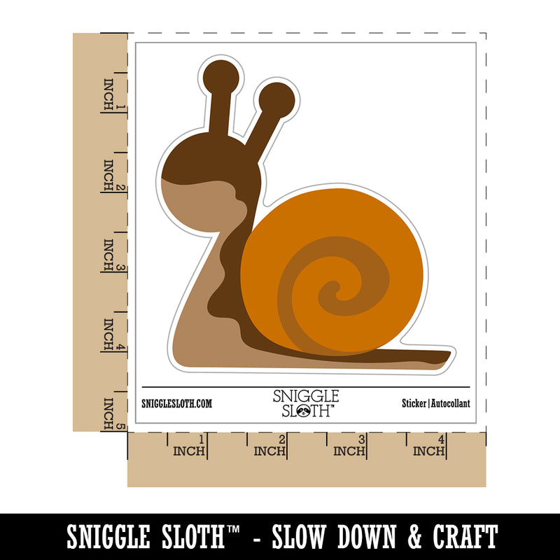 Snail Slow Solid Waterproof Vinyl Phone Tablet Laptop Water Bottle Sticker Set - 5 Pack