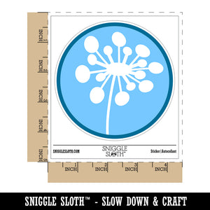 Dandelion Abstract Doodle Waterproof Vinyl Phone Tablet Laptop Water Bottle Sticker Set - 5 Pack