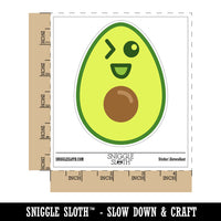 Yummy Avocado Kawaii Waterproof Vinyl Phone Tablet Laptop Water Bottle Sticker Set - 5 Pack