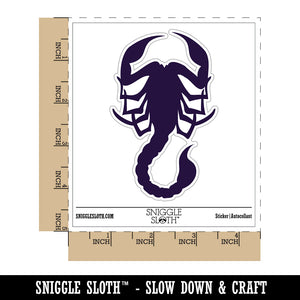 Scorpion Silhouette Waterproof Vinyl Phone Tablet Laptop Water Bottle Sticker Set - 5 Pack