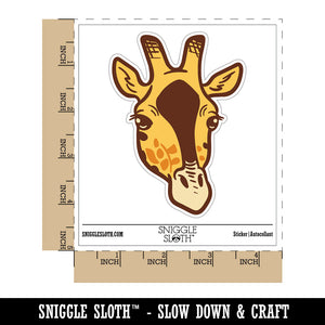 African Giraffe Head Waterproof Vinyl Phone Tablet Laptop Water Bottle Sticker Set - 5 Pack