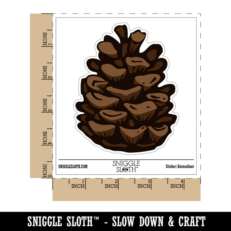 Realistic Pinecone Pine Cone Waterproof Vinyl Phone Tablet Laptop Water Bottle Sticker Set - 5 Pack
