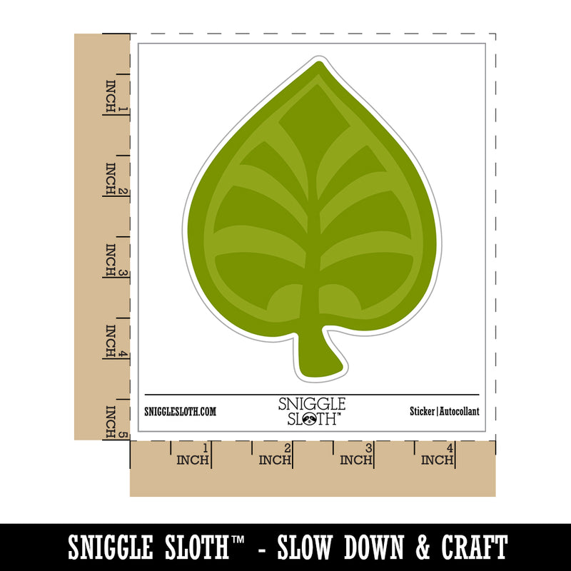 Intricate Leaf Design Waterproof Vinyl Phone Tablet Laptop Water Bottle Sticker Set - 5 Pack