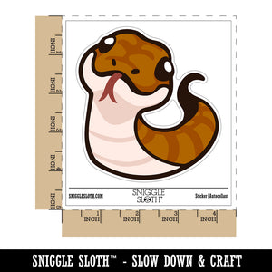 Sassy Snake with Tongue Sticking Out Waterproof Vinyl Phone Tablet Laptop Water Bottle Sticker Set - 5 Pack