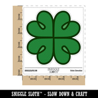 Four Leaf Lucky Clover Tribal Celtic Knot Waterproof Vinyl Phone Tablet Laptop Water Bottle Sticker Set - 5 Pack