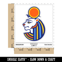 Sekhmet Head Egyptian Goddess of War Waterproof Vinyl Phone Tablet Laptop Water Bottle Sticker Set - 5 Pack
