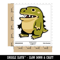 Silly Cartoon Dinosaur Waterproof Vinyl Phone Tablet Laptop Water Bottle Sticker Set - 5 Pack