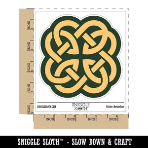 Clover Irish Celtic Knot Waterproof Vinyl Phone Tablet Laptop Water Bottle Sticker Set - 5 Pack