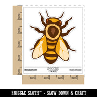 European Honey Bee Insect Beekeeping Waterproof Vinyl Phone Tablet Laptop Water Bottle Sticker Set - 5 Pack