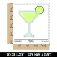 Margarita Cocktail with Lime Waterproof Vinyl Phone Tablet Laptop Water Bottle Sticker Set - 5 Pack