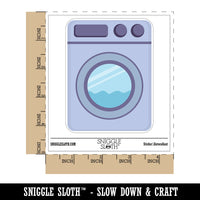 Washing Machine Laundry Waterproof Vinyl Phone Tablet Laptop Water Bottle Sticker Set - 5 Pack