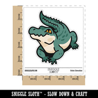 Crocodile Alligator Cute Waterproof Vinyl Phone Tablet Laptop Water Bottle Sticker Set - 5 Pack