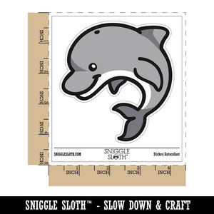 Debonair Jumping Dolphin Waterproof Vinyl Phone Tablet Laptop Water Bottle Sticker Set - 5 Pack