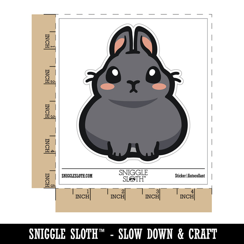 Pygmy Rabbit Bunny Cute Waterproof Vinyl Phone Tablet Laptop Water Bottle Sticker Set - 5 Pack