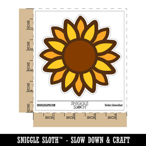 Summer Sunflower Waterproof Vinyl Phone Tablet Laptop Water Bottle Sticker Set - 5 Pack