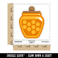 Honey Jar with Honeycomb Waterproof Vinyl Phone Tablet Laptop Water Bottle Sticker Set - 5 Pack